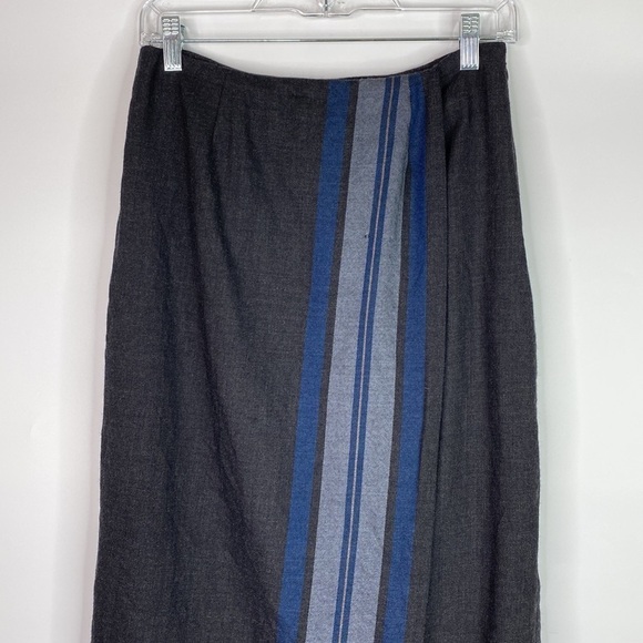 Valerie Stevens Petites Wool Fringe Maxi Skirt 8 Petite - Picture 2 of 14
